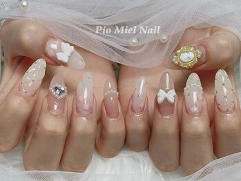 うる艶ピンクネイル