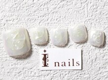 アイネイルズ 梅田店(I nails)/オーロラぷっくりフット￥9200