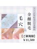 毛穴レス艶肌★【全顔毛穴エクストラクション】＋【全顔脱毛】￥11,500