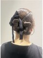 ティエナ 福岡天神ワンビル店(TIENA)&nbsp;結婚式&推し活ヘア リボンヘア**推し活ヘア/成人式へア