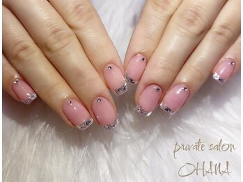 オハナ(OHANA)の写真/≪自爪を削らない施術!≫ベタ塗り・グラデーション￥4950定額Art2本コース￥6050☆アットホームな自宅サロン