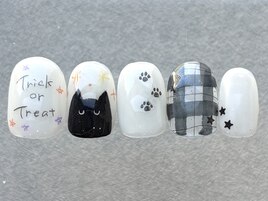 黒猫チェックハロウィン¥8800