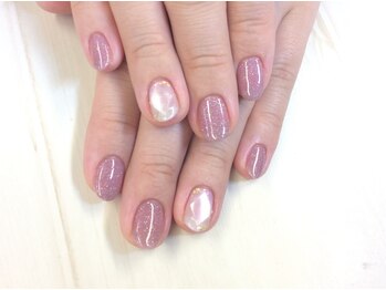 W-204 お客様 宝石ネイル