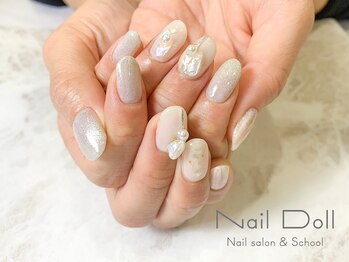ネイルドール(Nail Doll)/ニュアンスブライダルネイル