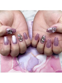 リミズネイルビューティー 名駅店(RimisNailxbeauty)/【美爪育成】長さ出し+アート