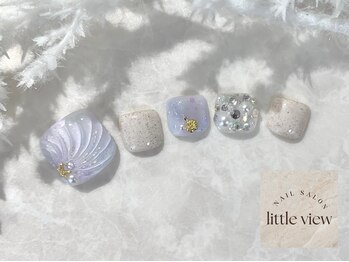 リトルビュー(little view)/F 3Dシェル×ビジュー ￥12980