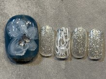 カラネイル 南森町店(calla nail)/インク　フラワーネイル