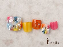 アイネイルズ 横浜EAST店(I-nails)/カラフルビタミンフットネイル