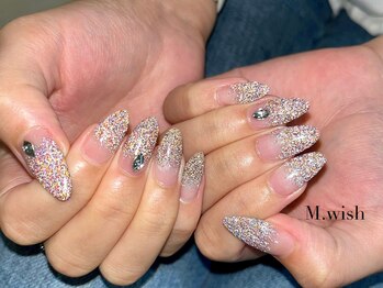 エムウィッシュ アヴァンス メルサ栄店(M.wish Avance)/フラッシュネイルグラデーション