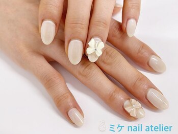 ミケ/ワンカラー＋リボンパーツ