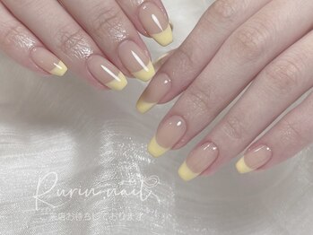ルリン(Rurin)/夏フレンチネイル