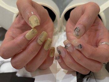 ネイルサロン マーノ(nail salon mano)/¥6500クーポンのアシメ.