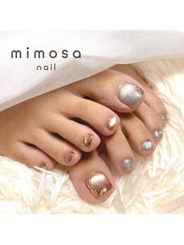 ミモザ(mimosa)/マグネットネイル