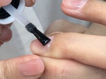 ベースのクリアジェル塗布