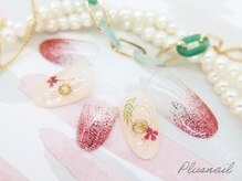 プラスネイル 池袋西口店(PLUS NAIL)/【758】定額6,589円押し花