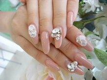 ◆持ち込みデザインにも対応ブライダルネイル◆