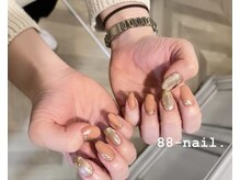 ハチハチネイル(88-nail.)/アクセサリーミラーネイル