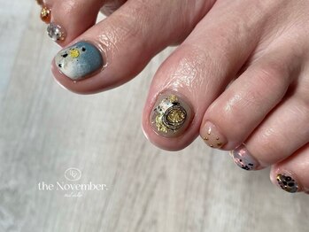 ザノーベンバー(the November.)の写真/《当店大人気のフットネイル》ハンドと同料金でご案内可能＊サンダルを履く夏に向けて、Footも可愛く♪