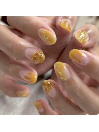 2025秋ネイル【ハチミツネイル】