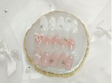 エイト アイラッシュアンドネイル 大宮店(eight)/ピンクガーリーネイル