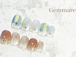 クリア感ネイルデザイン
