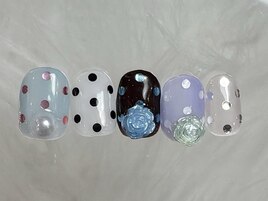 ドットカラフルバラパール¥7800