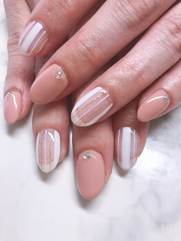 サロン ドゥ プルーム(salon.de.plume.)/シンプルオフィスネイル♪