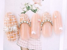 ネイルサロンフォーユー(for u)/ツイードネイル￥8980