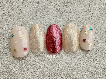 ウィスプ(WHISP)/クリスマスネイル/パラジェル込