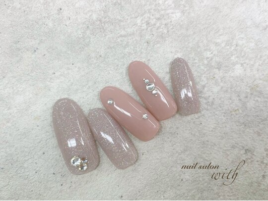 2025年冬】グレーピンクのネイルデザイン集｜人気順｜ホットペッパー  