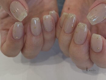 アイネイルズ 吉祥寺店(I nails)/ナチュラルスタッズネイル