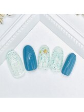 ネイルファクトリー 横浜ベイクォーター店/オーシャンデザイン　￥9000