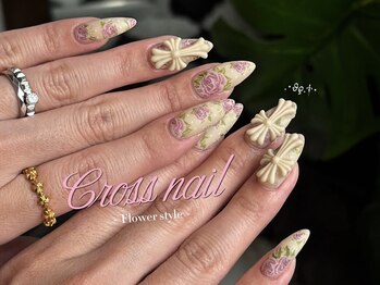 ヨンイチロク(416)/【full art】Cross nail design 