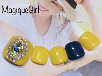 ネイルサロン マジックガール(Nail Salon MagiqueGirl)/【フットデザイン】￥7980