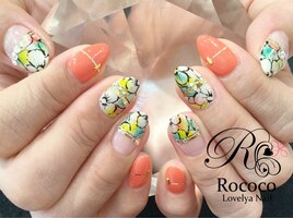 フラワーアートネイル