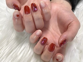 ヴェリタネイル(Verita nail)/2月定額デザイン