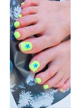 アイル ビューティーサロン(Airu Beauty Salon)/【フットネイル】ワンカラー+星