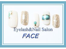 アイラッシュアンドネイルサロン フェイス(Eyelash&NailSalon FACE)/ハンド定額ネイル　￥6.500