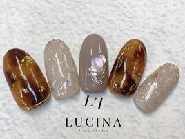 W-53 ニュアンス×べっ甲ネイル