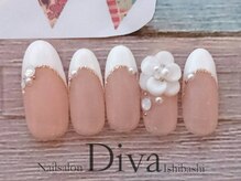 ネイルサロンディーバ 石橋店(Diva)/ブライダルFlower ￥9900