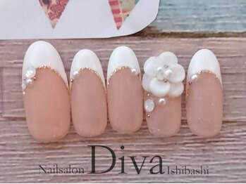 ネイルサロンディーバ 石橋店(Diva)/ブライダルFlower ¥9900