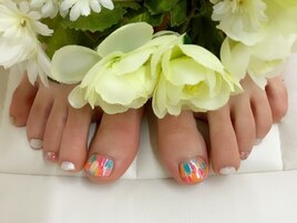 カラフル★フットネイル