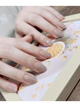 ティナ ネイルスタジオ(Tina Nail Studio)/ワンカラ&ラメグラデーション