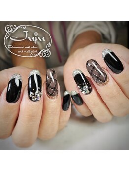 ジュジュ(Juju)/手書きアート ボッテガ風ネイル