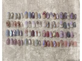 定額デザイン★パープルネイル