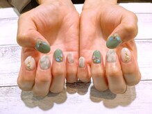 ネイルアルケー(Nail ARCHE)/ピスタチオ×ホログラム