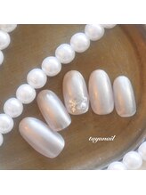 たゆ ネイル(たゆnail)/パールスノーホワイトネイル☆