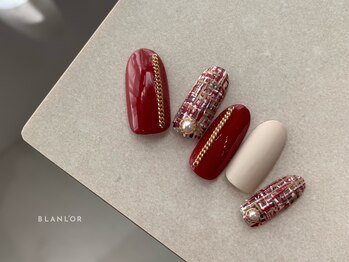 ネイルサロン ブランロール 三軒茶屋店(Blanl'or)/ツイードネイル