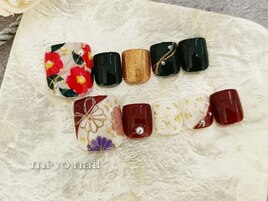 フット和柄ネイル【定額￥8250】