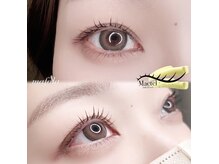 目頭～黒目まではしっかりと立ち上げてぱっちり♪もて可愛目元☆